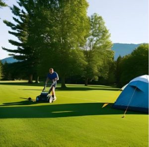 Entretien espaces verts camping